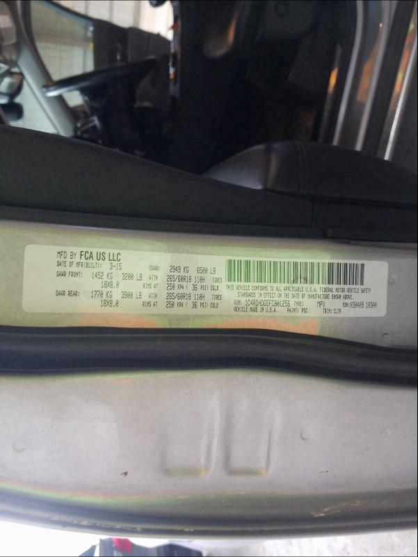 2015 DODGE DURANGO LI 1C4RDHDG5FC801256