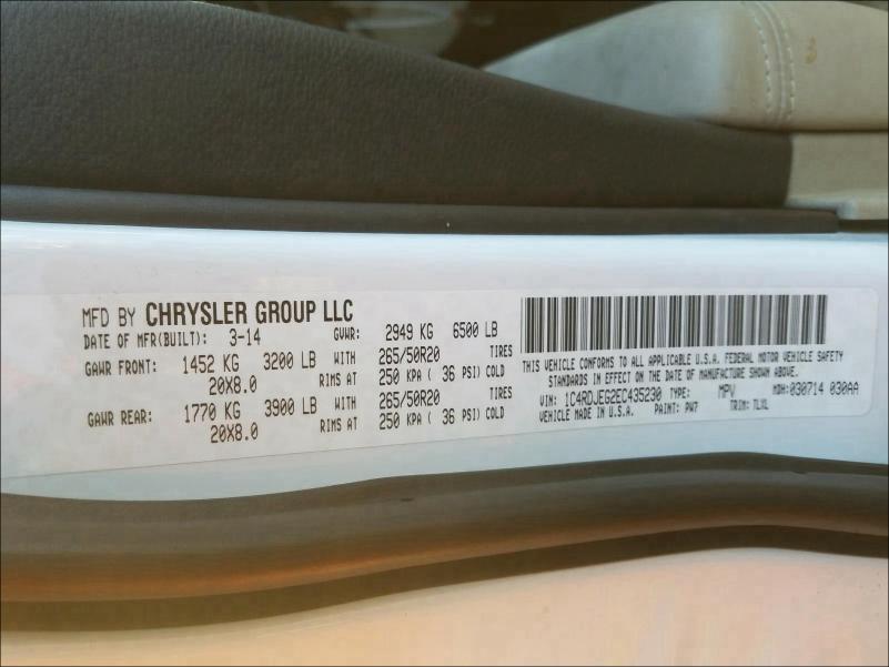 2014 DODGE DURANGO CI 1C4RDJEG2EC435230