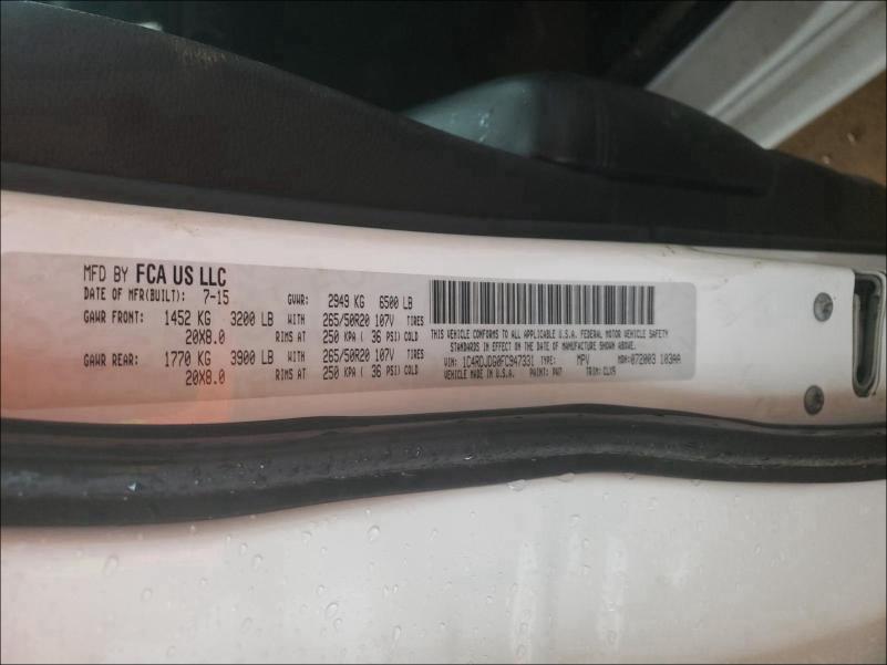 2015 DODGE DURANGO LI 1C4RDJDG0FC947331