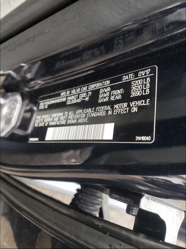 2017 VOLVO S90 T6 MOM YV1A22MK4H1015199