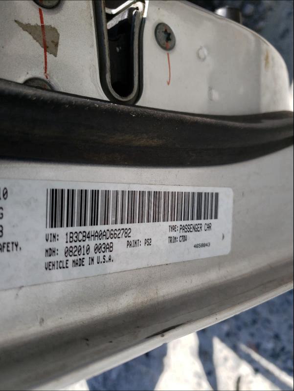 2010 DODGE CALIBER SX 1B3CB4HA0AD662782