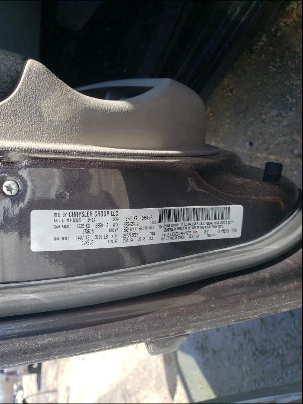 2015 DODGE GRAND CARA 2C4RDGCG4FR527972