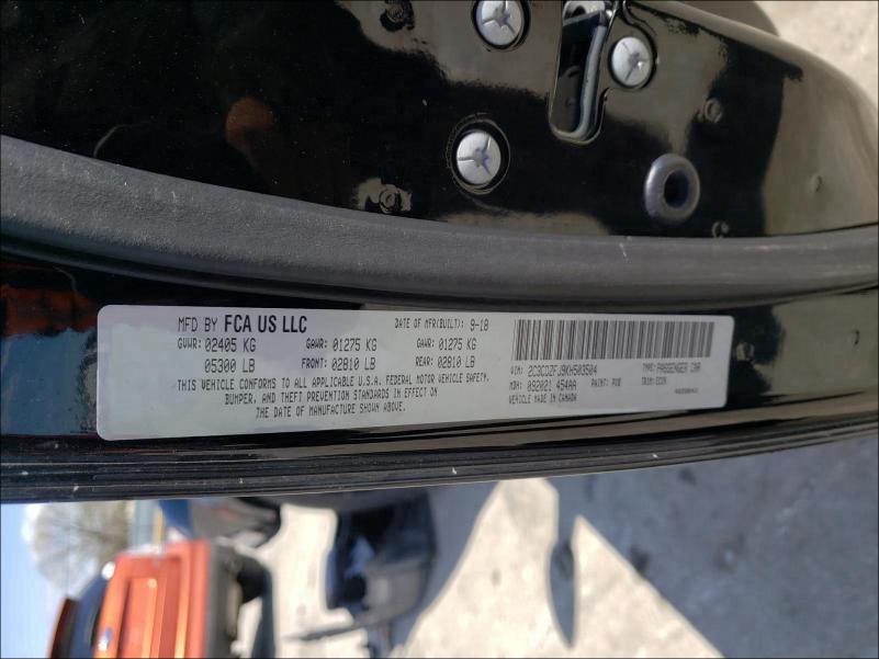 2019 DODGE CHALLENGER 2C3CDZFJ9KH503504