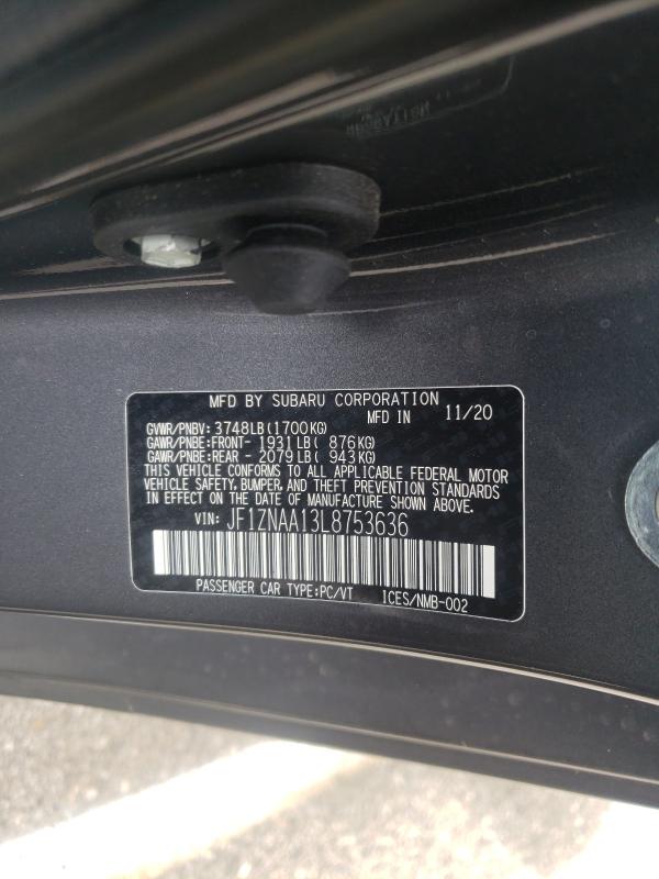 2020 TOYOTA 86 JF1ZNAA13L8753636
