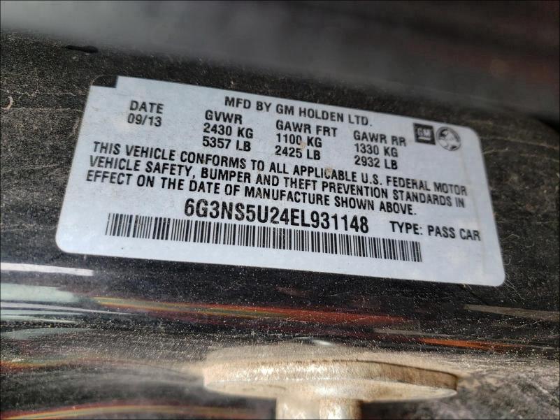 2014 CHEVROLET CAPRICE PO 6G3NS5U24EL931148
