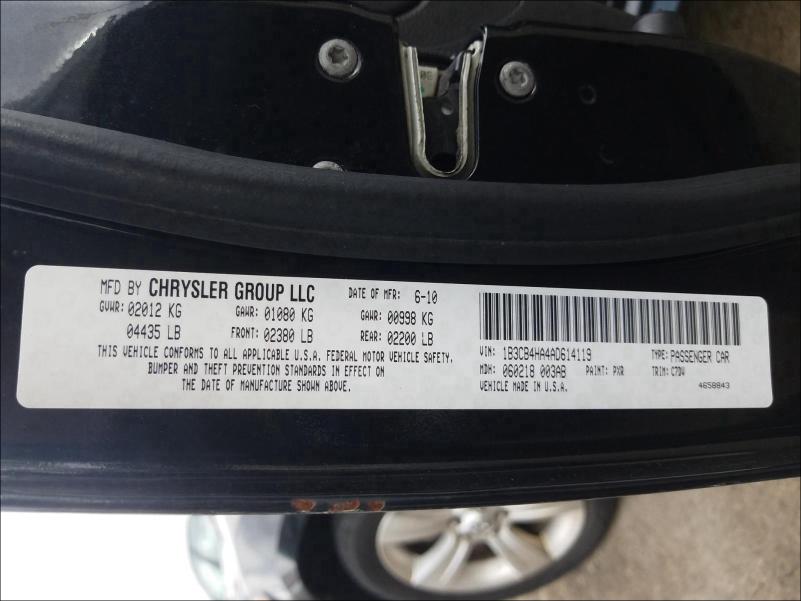 2010 DODGE CALIBER SX 1B3CB4HA4AD614119