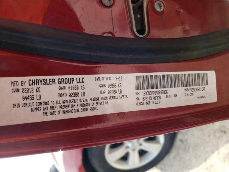 2010 DODGE CALIBER SE 1B3CB3HA6AD638836