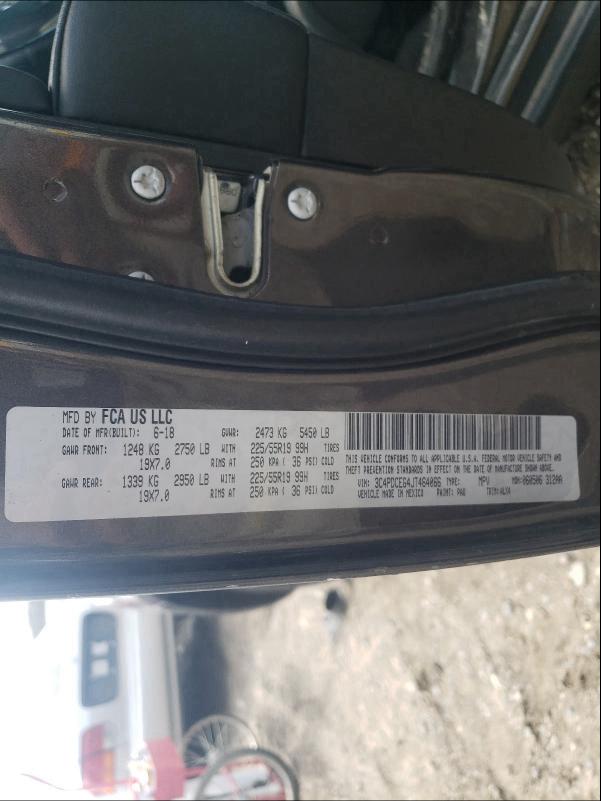 2018 DODGE JOURNEY GT 3C4PDCEG4JT464066