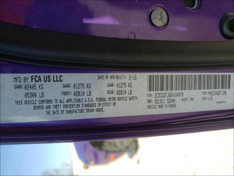 2C3CDZFJ0GH164879 Dodge Challenger 2016. Фото: 9
