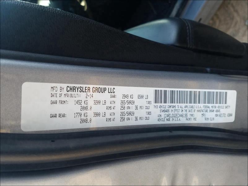 2014 DODGE DURANGO LI 1C4RDJDG2EC446195