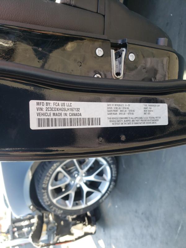 2020 DODGE CHARGER GT 2C3CDXHG5LH167132