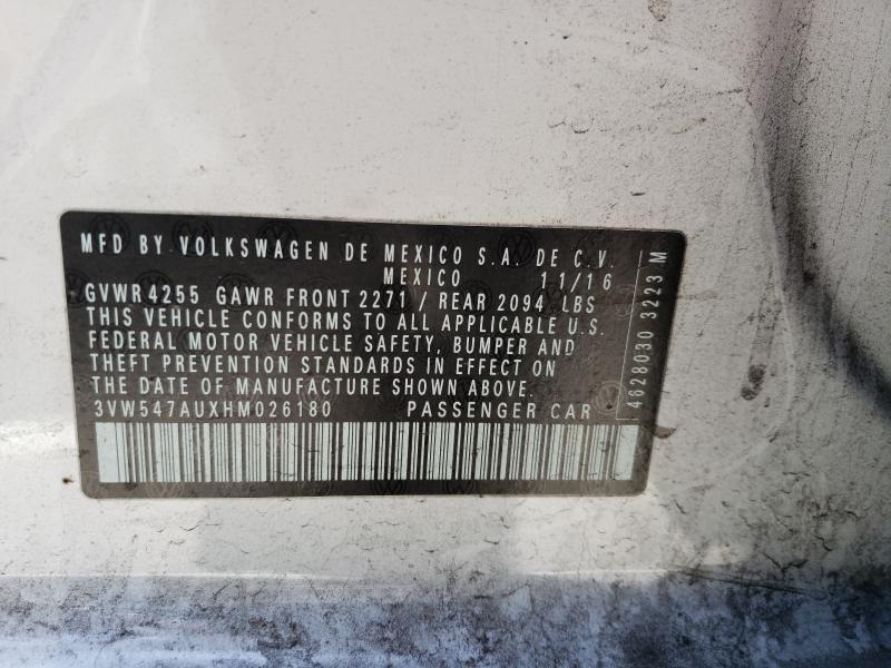 2017 VOLKSWAGEN GTI SPORT 3VW547AUXHM026180