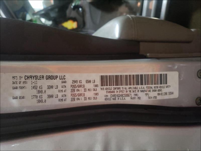 2011 DODGE DURANGO CR 1D4RE4GG4BC599671