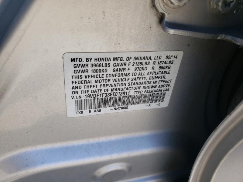 2014 ACURA ILX 20 19VDE1F33EE013911