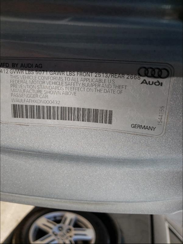 2013 AUDI A5 PREMIUM WAULFAFHXDN000432