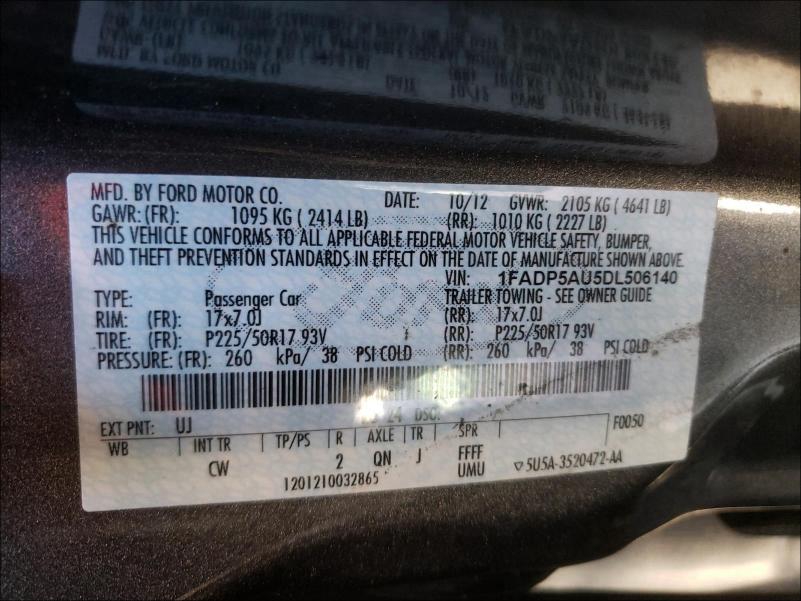 2013 FORD C-MAX SE 1FADP5AU5DL506140