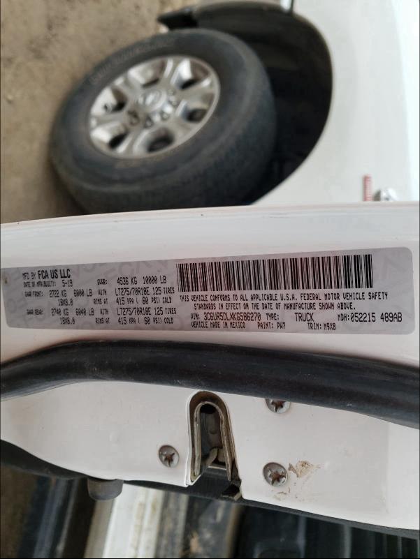 2019 RAM 2500 BIG H 3C6UR5DLXKG586270