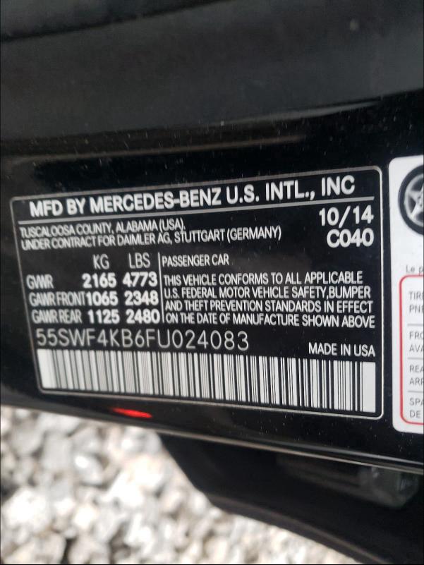 2015 MERCEDES-BENZ C300 55SWF4KB6FU024083