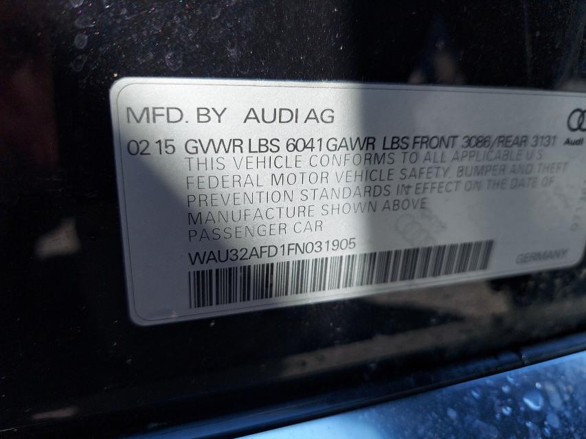 2015 AUDI A8 L QUATT WAU32AFD1FN031905