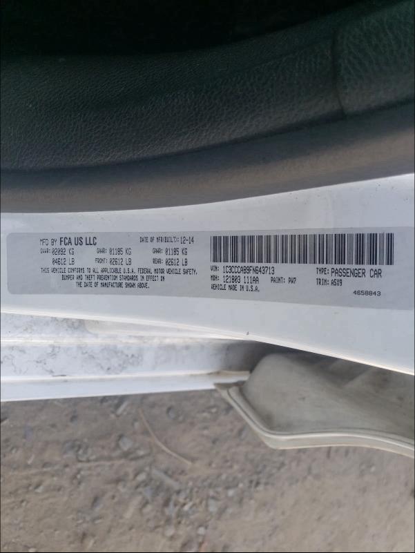 2015 CHRYSLER 200 LIMITE 1C3CCCAB9FN643713
