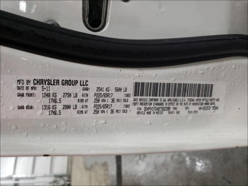2011 DODGE JOURNEY MA 3D4PH1FG4BT562395