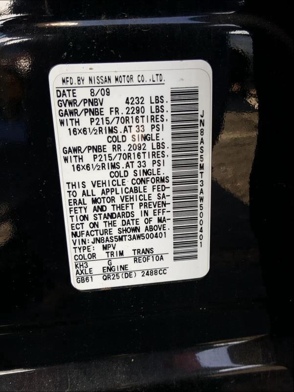 2010 NISSAN ROGUE S JN8AS5MT3AW500401