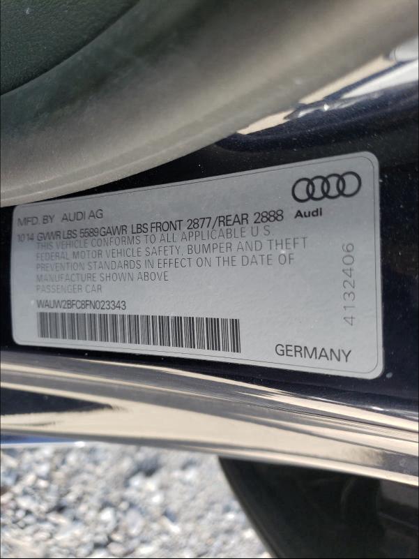 2015 AUDI S7 PREMIUM WAUW2BFC8FN023343