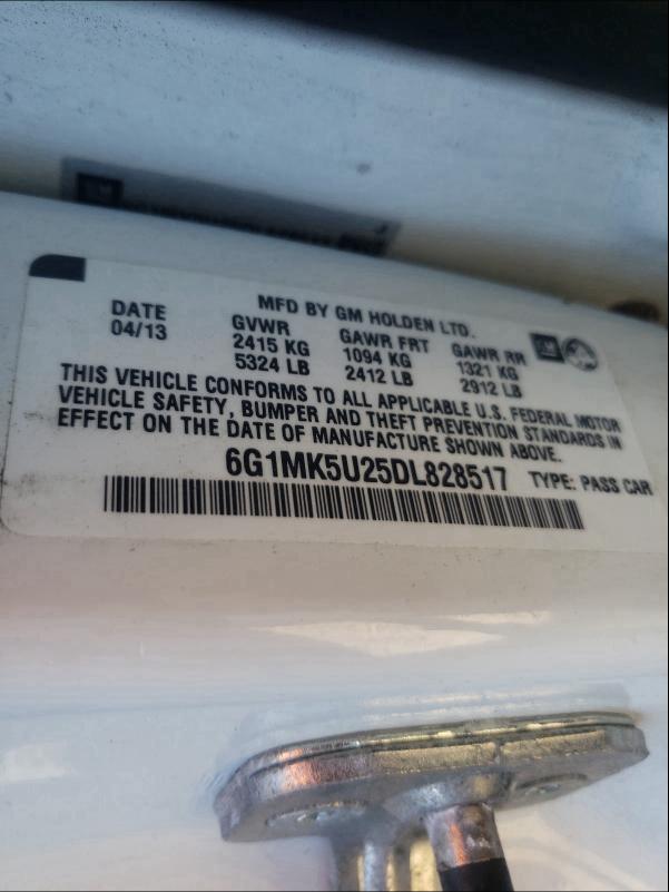2013 CHEVROLET CAPRICE PO 6G1MK5U25DL828517