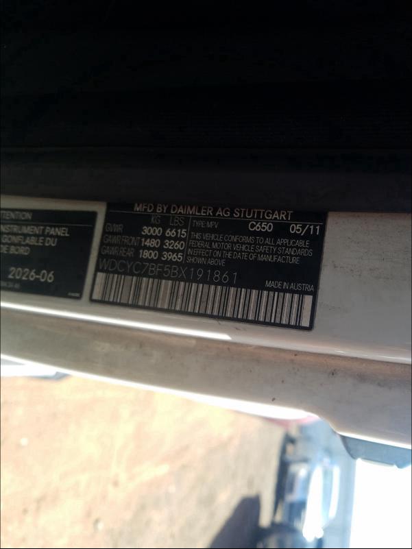 2011 MERCEDES-BENZ G 55 AMG WDCYC7BF5BX191861