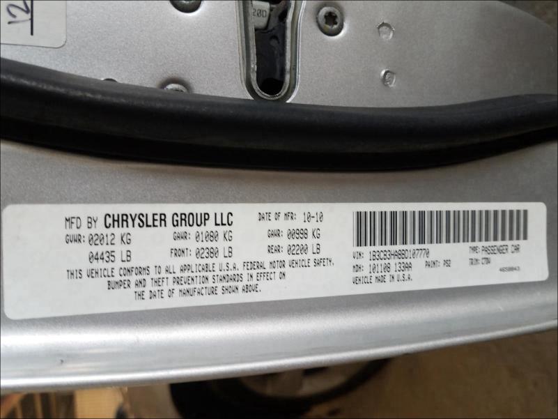 2011 DODGE CALIBER MA 1B3CB3HA8BD107770