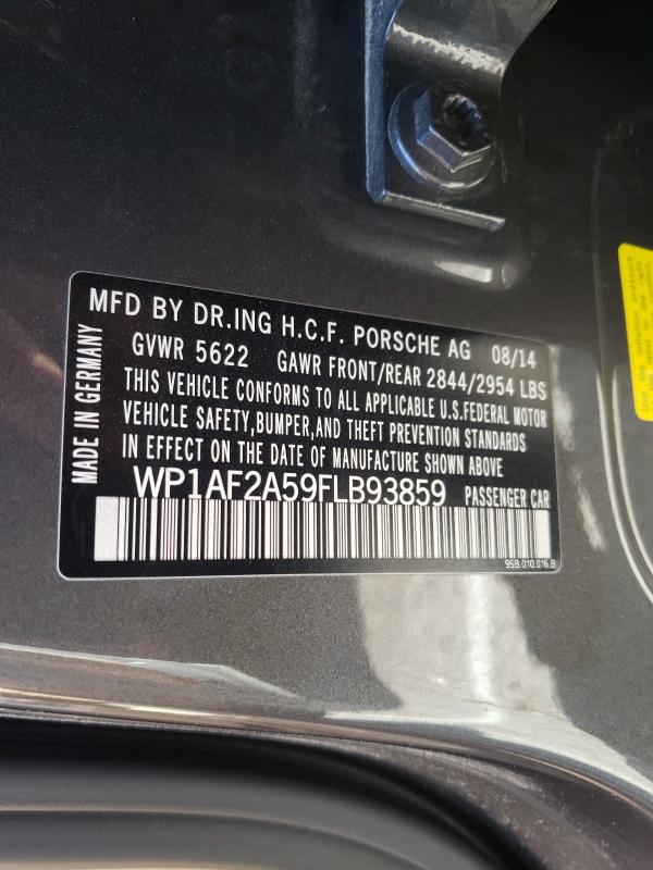 2015 PORSCHE MACAN TURB WP1AF2A59FLB93859