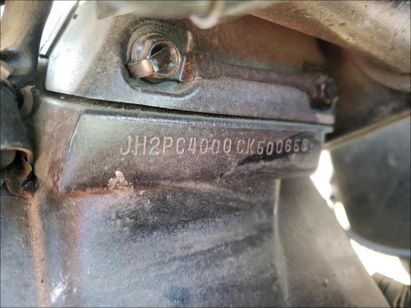 2012 HONDA CBR600 RR JH2PC4000CK500656
