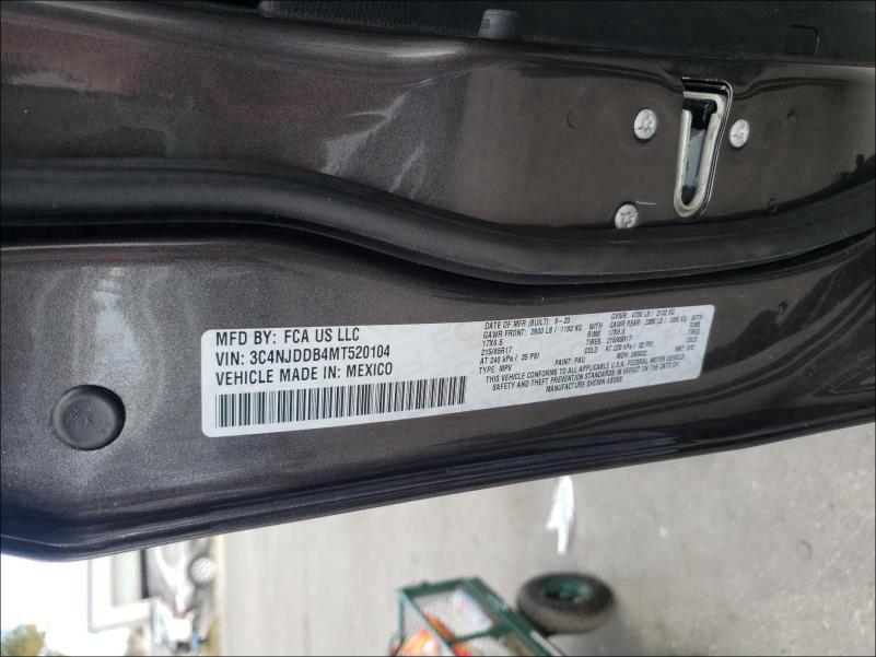 2021 JEEP COMPASS TR 3C4NJDDB4MT520104