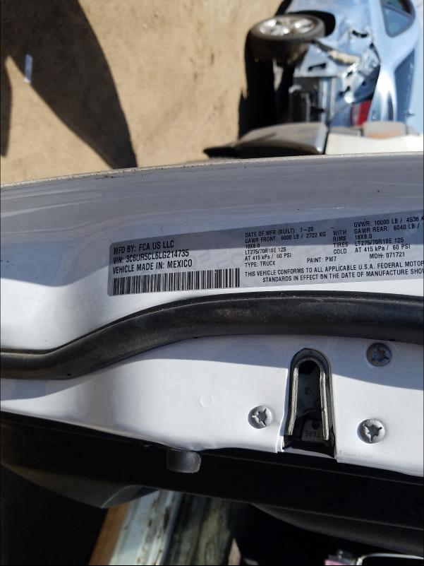 2020 RAM 2500 TRADE 3C6UR5CL6LG214735
