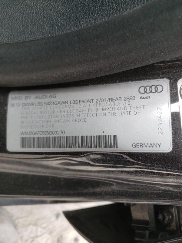 2014 AUDI A7 PRESTIG WAU2GAFC5EN003270