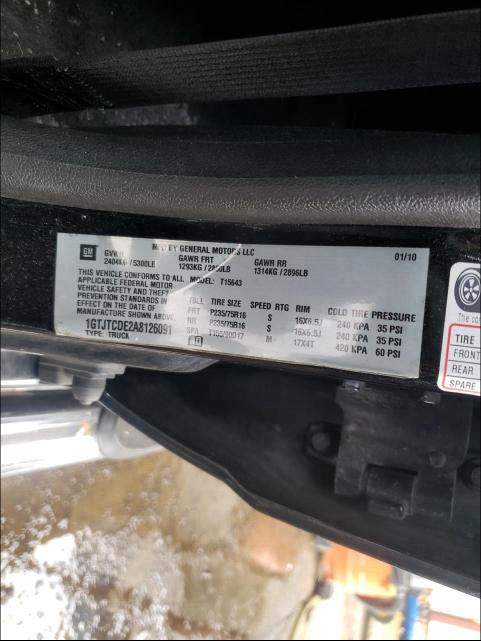 2010 GMC CANYON SLE 1GTJTCDE2A8126091