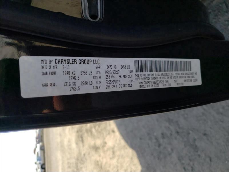 2011 DODGE JOURNEY MA 3D4PG1FG9BT530528