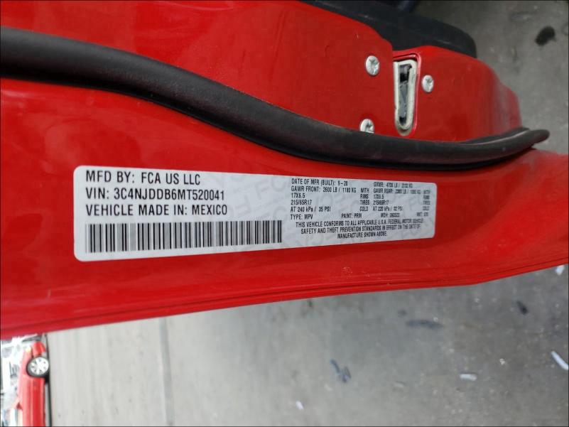 2021 JEEP COMPASS TR 3C4NJDDB6MT520041