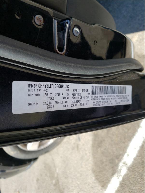 2011 DODGE JOURNEY MA 3D4PG1FG4BT547205