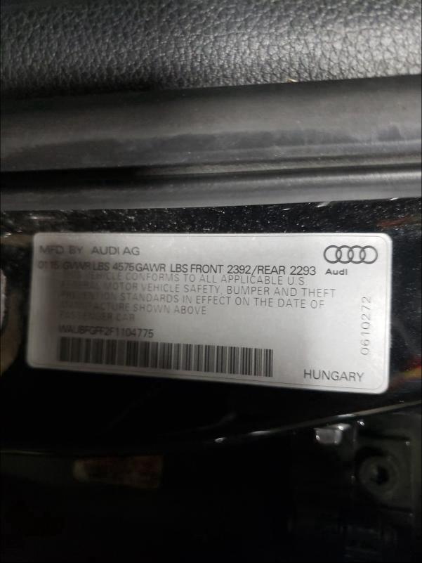 2015 AUDI A3 WAUBFGFF2F1104775
