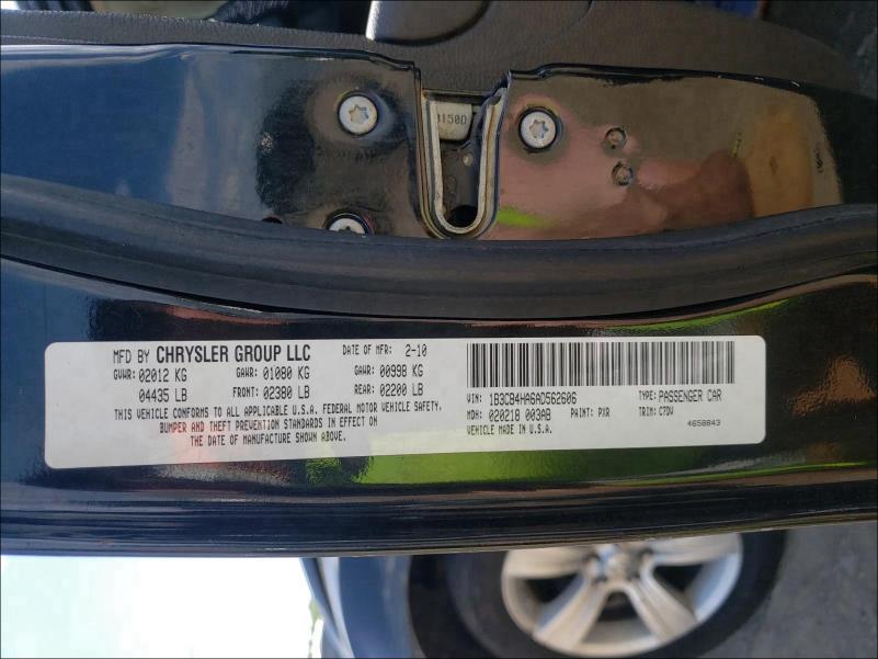 2010 DODGE CALIBER SX 1B3CB4HA6AD562606