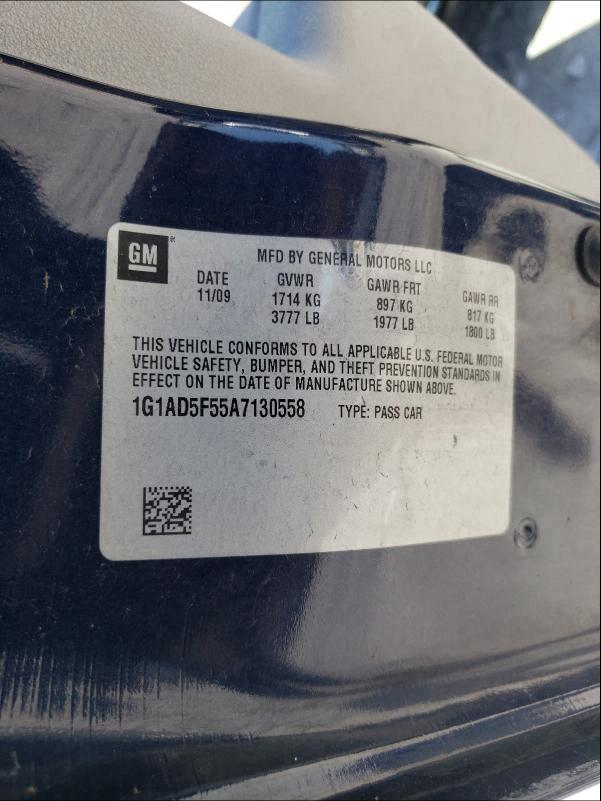 2010 CHEVROLET COBALT 1LT 1G1AD5F55A7130558