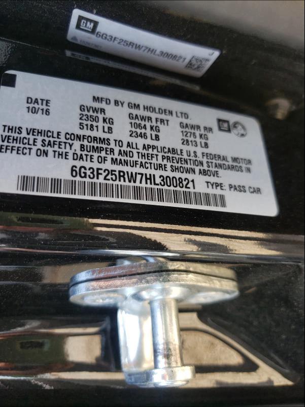 2017 CHEVROLET SS 6G3F25RW7HL300821
