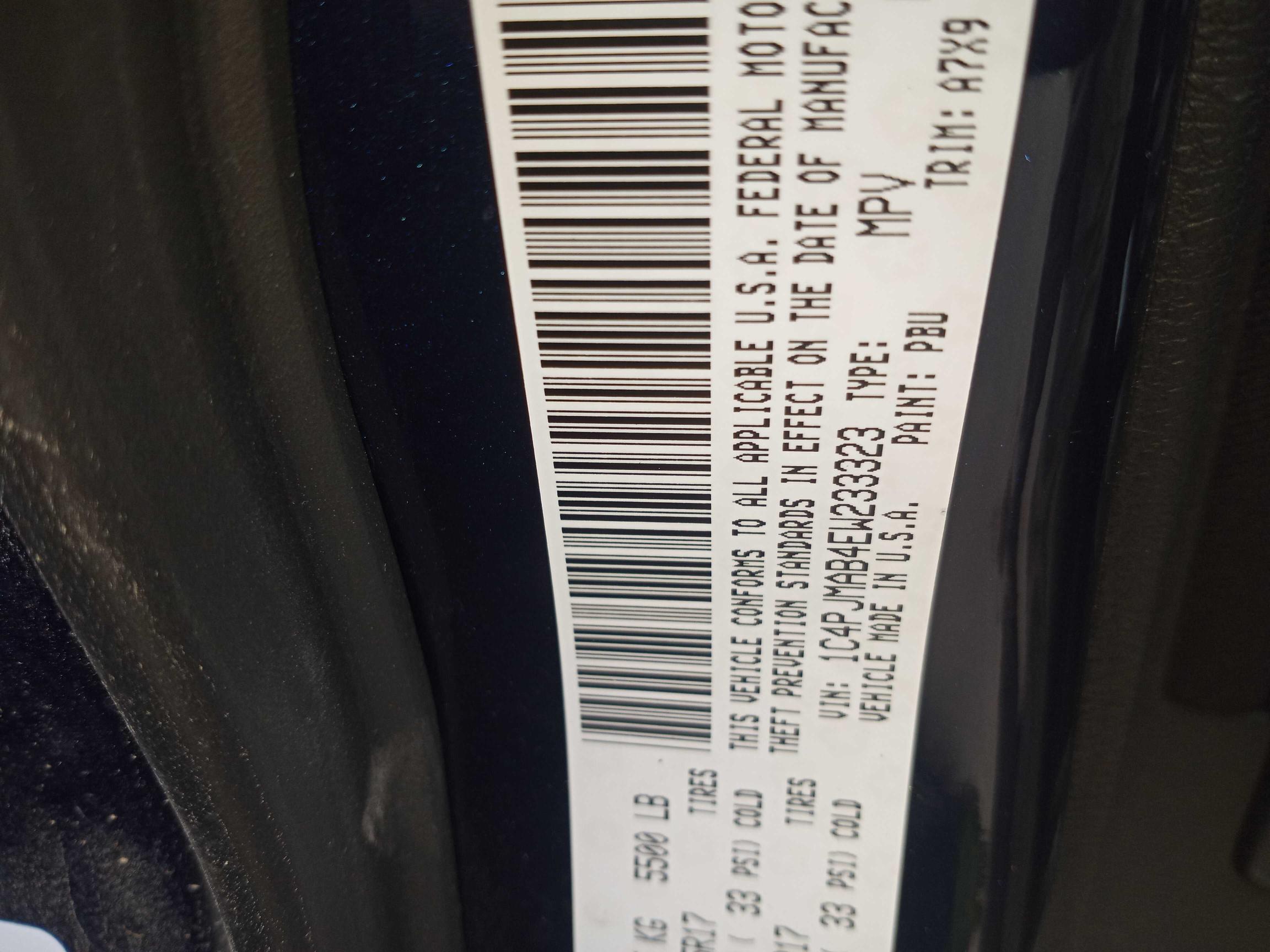 2014 JEEP CHEROKEE S 1C4PJMAB4EW233323