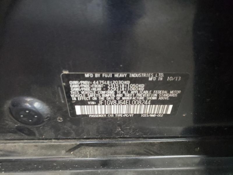 2014 SUBARU IMPREZA WR JF1GV8J64EL008244