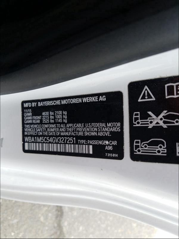 2016 BMW M235XI WBA1M5C54GV327251