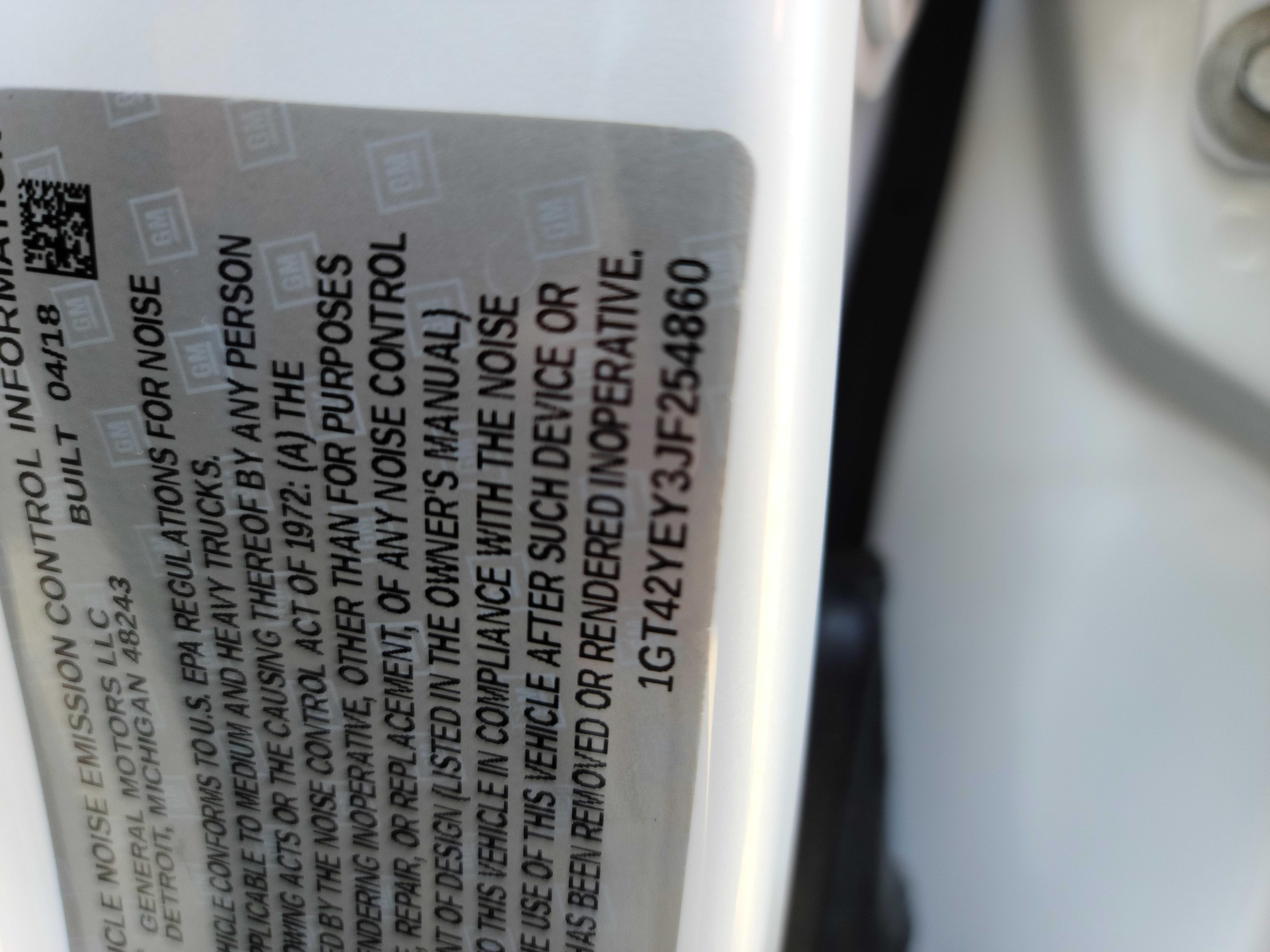 2018 GMC SIERRA K35 1GT42YEY3JF254860