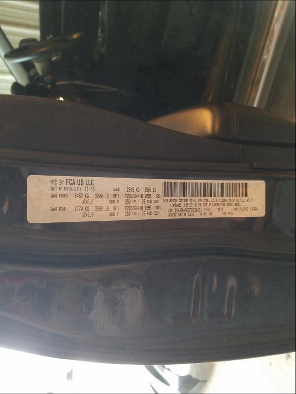 2015 DODGE DURANGO SX 1C4RDHAG5FC232431