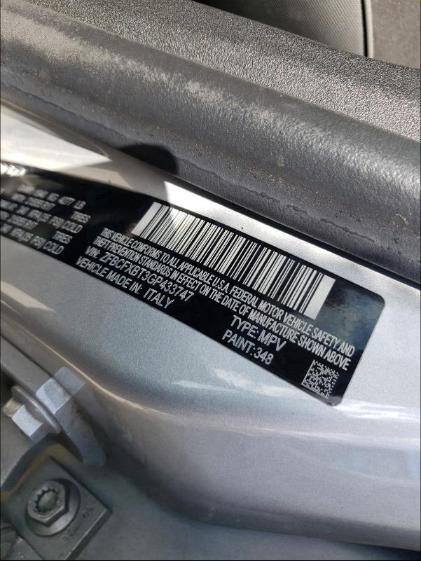 2016 FIAT 500X EASY ZFBCFXBT3GP433747
