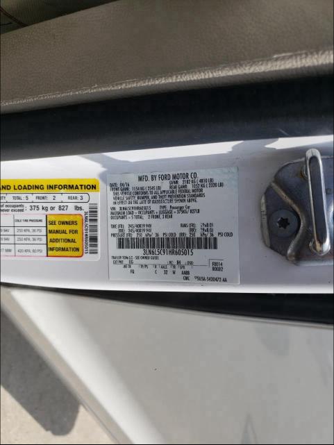 2017 LINCOLN MKZ SELECT 3LN6L5C91HR605015